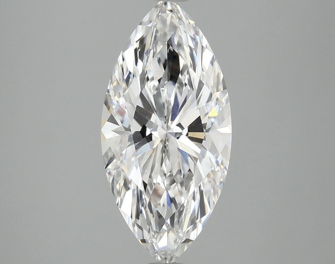 Loose Diamond - MARQUISE 2.56ct E VVS2: Loose Diamond - MARQUISE 2.56ct E VVS2 Source: This is a real non-mined Diamond that has been grown in a lab Shape: MARQUISE Carats: 2.56 Color: E Clarity: VVS2 Certification: IGI Video: