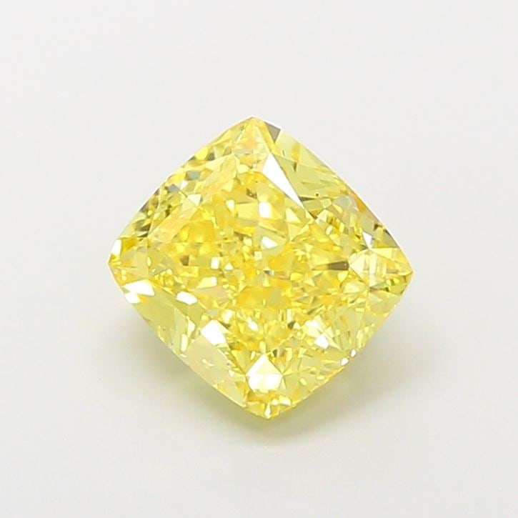 Loose Diamond - CUSHION MODIFIED 3.01ct Fancy Intense Yellow VS1: Loose Diamond - CUSHION MODIFIED 3.01ct Fancy Intense Yellow VS1 Source: This is a real non-mined Diamond that has been grown in a lab Shape: CUSHION MODIFIED Carats: 3.01 Color: Fancy Intense Yellow