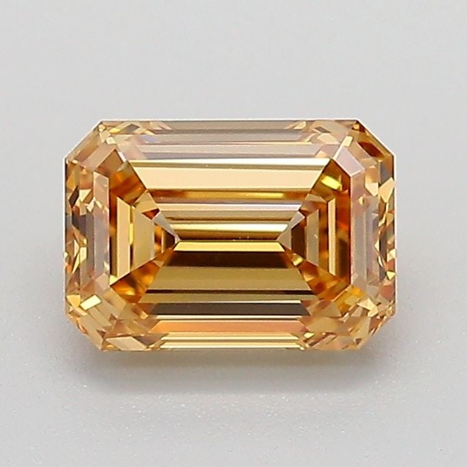 Loose Diamond - EMERALD 1.04ct Fancy Light Yellowish Brown VS1: Loose Diamond - EMERALD 1.04ct Fancy Light Yellowish Brown VS1 Source: This is a real non-mined Diamond that has been grown in a lab Shape: EMERALD Carats: 1.04 Color: Fancy Light Yellowish Brown Cert