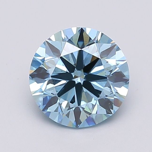 Ideal Loose Diamond - ROUND 2.0ct Fancy Vivid Blue VS2: Ideal Loose Diamond - ROUND 2.0ct Fancy Vivid Blue VS2 Source: This is a real non-mined Diamond that has been grown in a lab Shape: ROUND Carats: 2.0 Color: Fancy Vivid Blue Certification: IGI Video:
