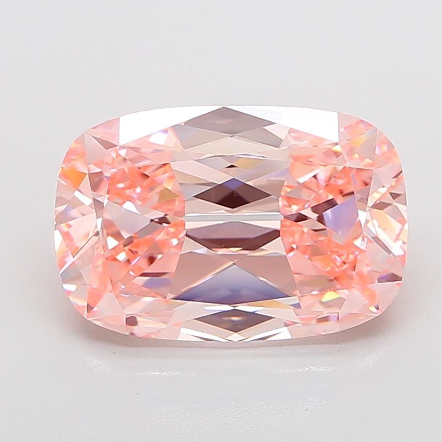 Loose Diamond - CUSHION MODIFIED 10.07ct Fancy Intense Pink VS1: Loose Diamond - CUSHION MODIFIED 10.07ct Fancy Intense Pink VS1 Source: This is a real non-mined Diamond that has been grown in a lab Shape: CUSHION MODIFIED Carats: 10.07 Color: Fancy Intense Pink Ce