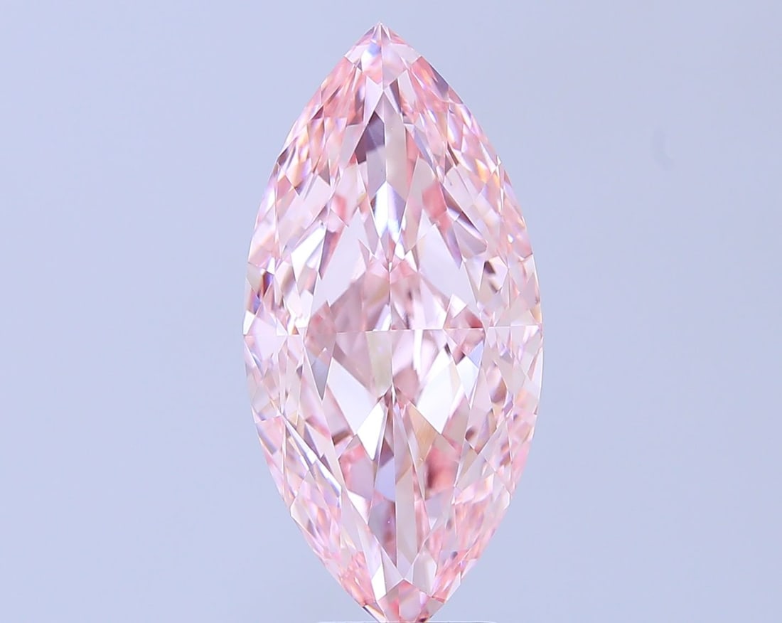 Loose Diamond - MARQUISE 8.03ct Fancy Intense Pink VVS2: Loose Diamond - MARQUISE 8.03ct Fancy Intense Pink VVS2 Source: This is a real non-mined Diamond that has been grown in a lab Shape: MARQUISE Carats: 8.03 Color: Fancy Intense Pink Certification: IGI 