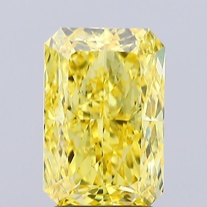 Loose Diamond - RADIANT 2.55ct Fancy Vivid Yellow VS2: Loose Diamond - RADIANT 2.55ct Fancy Vivid Yellow VS2 Source: This is a real non-mined Diamond that has been grown in a lab Shape: RADIANT Carats: 2.55 Color: Fancy Vivid Yellow Certification: IGI Vid