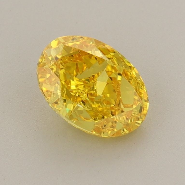 Loose Diamond - OVAL 1.04ct Fancy Vivid Yellow VVS2: Loose Diamond - OVAL 1.04ct Fancy Vivid Yellow VVS2 Source: This is a real non-mined Diamond that has been grown in a lab Shape: OVAL Carats: 1.04 Color: Fancy Vivid Yellow Certification: IGI PLEASE N
