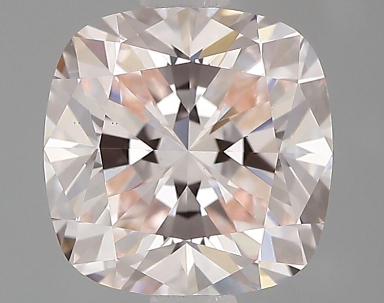 Loose Diamond - CUSHION BRILLIANT 1.21ct Fancy Light Pink VS1: Loose Diamond - CUSHION BRILLIANT 1.21ct Fancy Light Pink VS1 Source: This is a real non-mined Diamond that has been grown in a lab Shape: CUSHION BRILLIANT Carats: 1.21 Color: Fancy Light Pink Certif