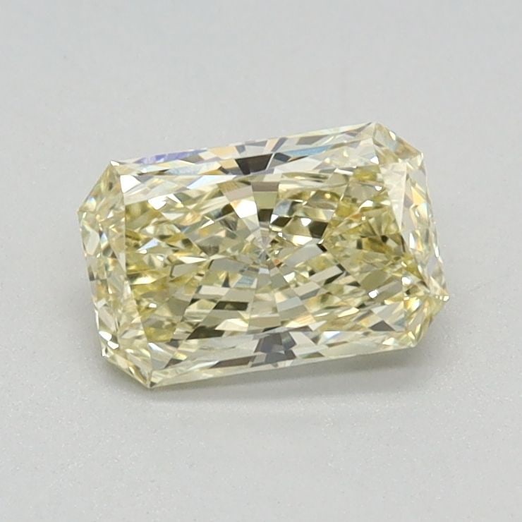 Loose Diamond - RADIANT 0.58ct Fancy Yellow VVS2: Loose Diamond - RADIANT 0.58ct Fancy Yellow VVS2 Source: This is a real non-mined Diamond that has been grown in a lab Shape: RADIANT Carats: 0.58 Color: Fancy Yellow Certification: IGI Video: