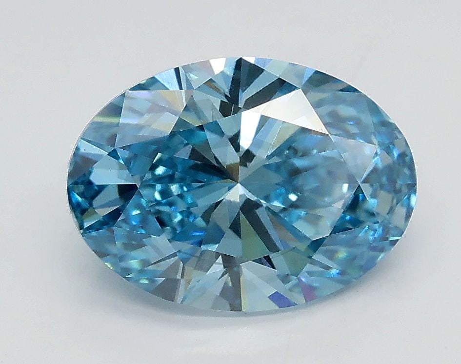 Loose Diamond - OVAL 2.02ct Fancy Vivid Blue VS2: Loose Diamond - OVAL 2.02ct Fancy Vivid Blue VS2 Source: This is a real non-mined Diamond that has been grown in a lab Shape: OVAL Carats: 2.02 Color: Fancy Vivid Blue Certification: IGI Video: