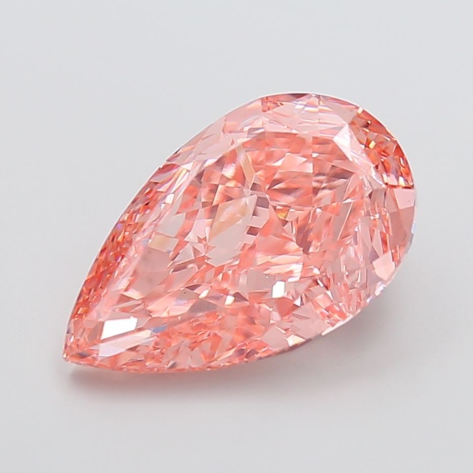 Loose Diamond - PEAR 8.03ct Fancy Vivid Pink VS1: Loose Diamond - PEAR 8.03ct Fancy Vivid Pink VS1 Source: This is a real non-mined Diamond that has been grown in a lab Shape: PEAR Carats: 8.03 Color: Fancy Vivid Pink Certification: IGI Video: