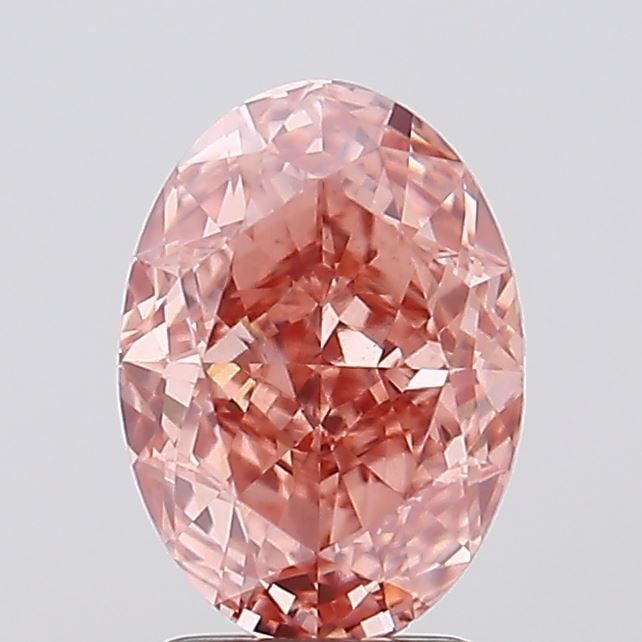 Loose Diamond - OVAL 2.91ct Fancy Intense Brownish Pink VS2: Loose Diamond - OVAL 2.91ct Fancy Intense Brownish Pink VS2 Source: This is a real non-mined Diamond that has been grown in a lab Shape: OVAL Carats: 2.91 Color: Fancy Intense Brownish Pink Certificat
