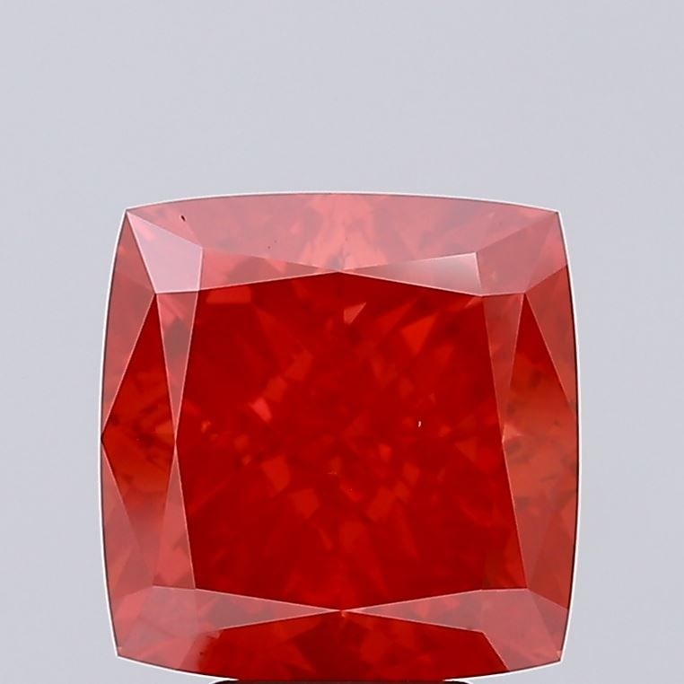 Loose Diamond - CUSHION MODIFIED 7.51ct Fancy Vivid Red VS1: Loose Diamond - CUSHION MODIFIED 7.51ct Fancy Vivid Red VS1 Source: This is a real non-mined Diamond that has been grown in a lab Shape: CUSHION MODIFIED Carats: 7.51 Color: Fancy Vivid Red Certificat
