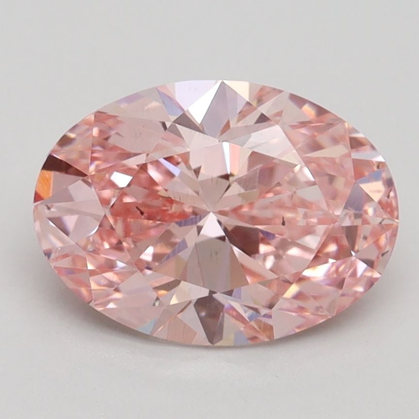 Loose Diamond - OVAL 2.2ct Fancy Intense Pink SI1: Loose Diamond - OVAL 2.2ct Fancy Intense Pink SI1 Source: This is a real non-mined Diamond that has been grown in a lab Shape: OVAL Carats: 2.2 Color: Fancy Intense Pink Certification: IGI Video: