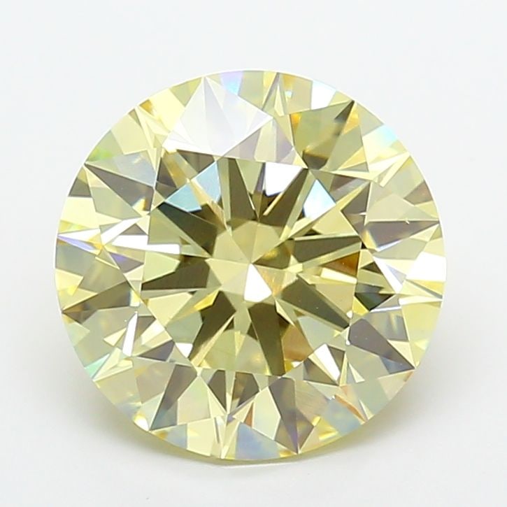 Ideal Loose Diamond - ROUND 6.31ct Fancy Light Yellow VS1: Ideal Loose Diamond - ROUND 6.31ct Fancy Light Yellow VS1 Source: This is a real non-mined Diamond that has been grown in a lab Shape: ROUND Carats: 6.31 Color: Fancy Light Yellow Certification: IGI V