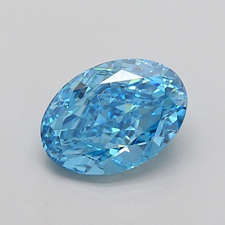 Loose Diamond - OVAL 1.89ct Fancy Vivid Blue VS1: Loose Diamond - OVAL 1.89ct Fancy Vivid Blue VS1 Source: This is a real non-mined Diamond that has been grown in a lab Shape: OVAL Carats: 1.89 Color: Fancy Vivid Blue Certification: IGI Video: