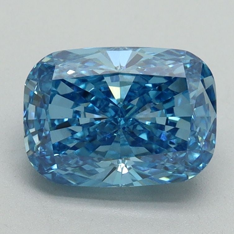 Loose Diamond - CUSHION BRILLIANT 1.75ct Fancy Vivid Blue VVS2: Loose Diamond - CUSHION BRILLIANT 1.75ct Fancy Vivid Blue VVS2 Source: This is a real non-mined Diamond that has been grown in a lab Shape: CUSHION BRILLIANT Carats: 1.75 Color: Fancy Vivid Blue Certi
