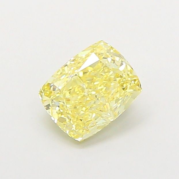 Loose Diamond - CUSHION MODIFIED 1.02ct Fancy Yellow VVS2: Loose Diamond - CUSHION MODIFIED 1.02ct Fancy Yellow VVS2 Source: This is a real non-mined Diamond that has been grown in a lab Shape: CUSHION MODIFIED Carats: 1.02 Color: Fancy Yellow Certification: 