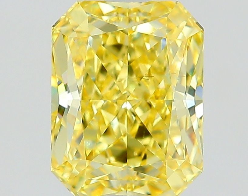 Loose Diamond - RADIANT 1.5ct Fancy Intense Yellow VS2: Loose Diamond - RADIANT 1.5ct Fancy Intense Yellow VS2 Source: This is a real non-mined Diamond that has been grown in a lab Shape: RADIANT Carats: 1.5 Color: Fancy Intense Yellow Certification: IGI V