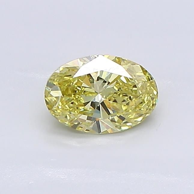 Loose Diamond - OVAL 0.5ct Fancy Vivid Yellow VS1: Loose Diamond - OVAL 0.5ct Fancy Vivid Yellow VS1 Source: This is a real non-mined Diamond that has been grown in a lab Shape: OVAL Carats: 0.5 Color: Fancy Vivid Yellow Certification: NONE Video: