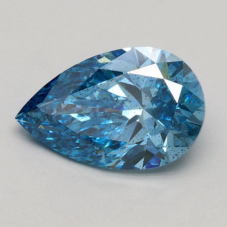 Loose Diamond - PEAR 1.32ct Fancy Vivid Blue SI2: Loose Diamond - PEAR 1.32ct Fancy Vivid Blue SI2 Source: This is a real non-mined Diamond that has been grown in a lab Shape: PEAR Carats: 1.32 Color: Fancy Vivid Blue Certification: IGI Video: