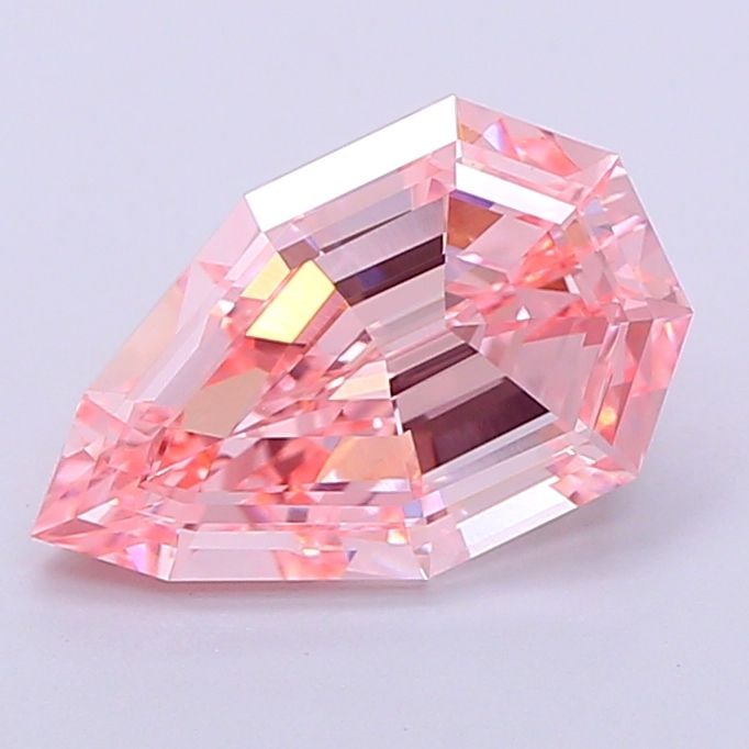 Loose Diamond - PEAR 2.52ct Fancy Vivid Pink VS1: Loose Diamond - PEAR 2.52ct Fancy Vivid Pink VS1 Source: This is a real non-mined Diamond that has been grown in a lab Shape: PEAR Carats: 2.52 Color: Fancy Vivid Pink Certification: IGI Video: