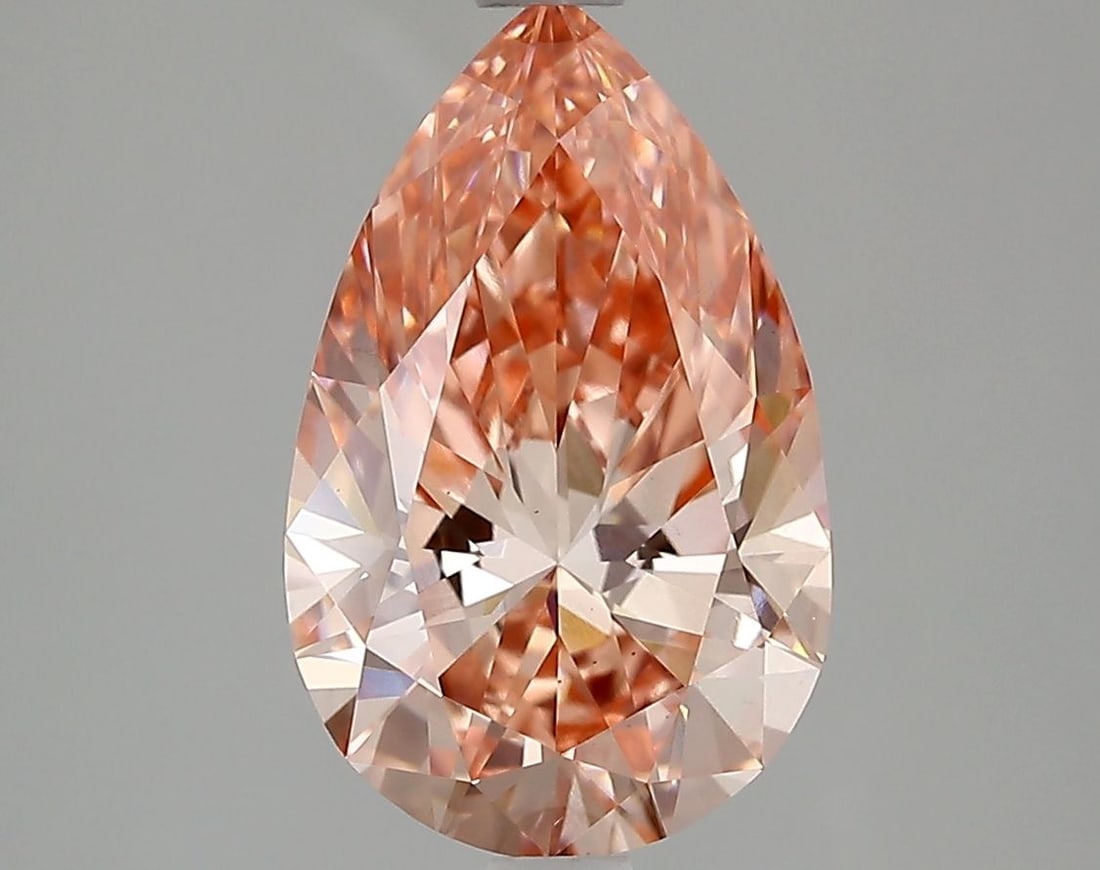 Loose Diamond - PEAR 2.49ct Fancy Vivid Pink VS1: Loose Diamond - PEAR 2.49ct Fancy Vivid Pink VS1 Source: This is a real non-mined Diamond that has been grown in a lab Shape: PEAR Carats: 2.49 Color: Fancy Vivid Pink Certification: IGI Video:
