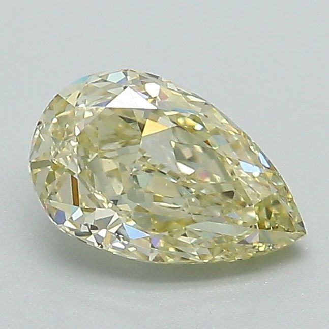 Loose Diamond - PEAR 1.01ct Fancy Yellow VVS2: Loose Diamond - PEAR 1.01ct Fancy Yellow VVS2 Source: This is a real non-mined Diamond that has been grown in a lab Shape: PEAR Carats: 1.01 Color: Fancy Yellow Certification: IGI Video: