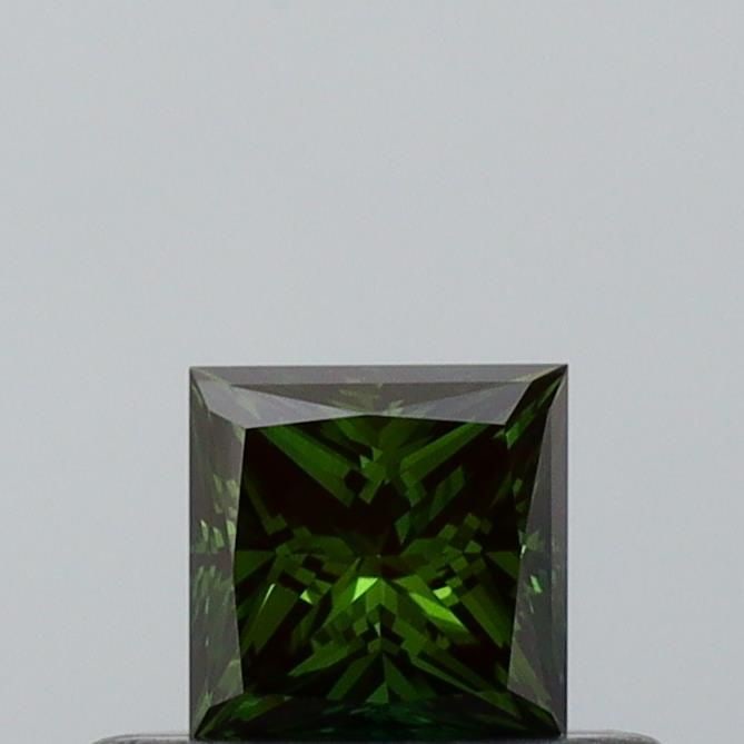Loose Diamond - PRINCESS 0.28ct Fancy Dark Greenish Green VVS2: Loose Diamond - PRINCESS 0.28ct Fancy Dark Greenish Green VVS2 Source: This is a real non-mined Diamond that has been grown in a lab Shape: PRINCESS Carats: 0.28 Color: Fancy Dark Greenish Green