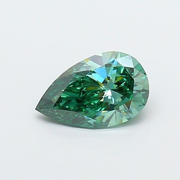 Loose Diamond - PEAR 0.75ct Fancy Vivid Green VS1: Loose Diamond - PEAR 0.75ct Fancy Vivid Green VS1 Source: This is a real non-mined Diamond that has been grown in a lab Shape: PEAR Carats: 0.75 Color: Fancy Vivid Green Certification: NONE Video: