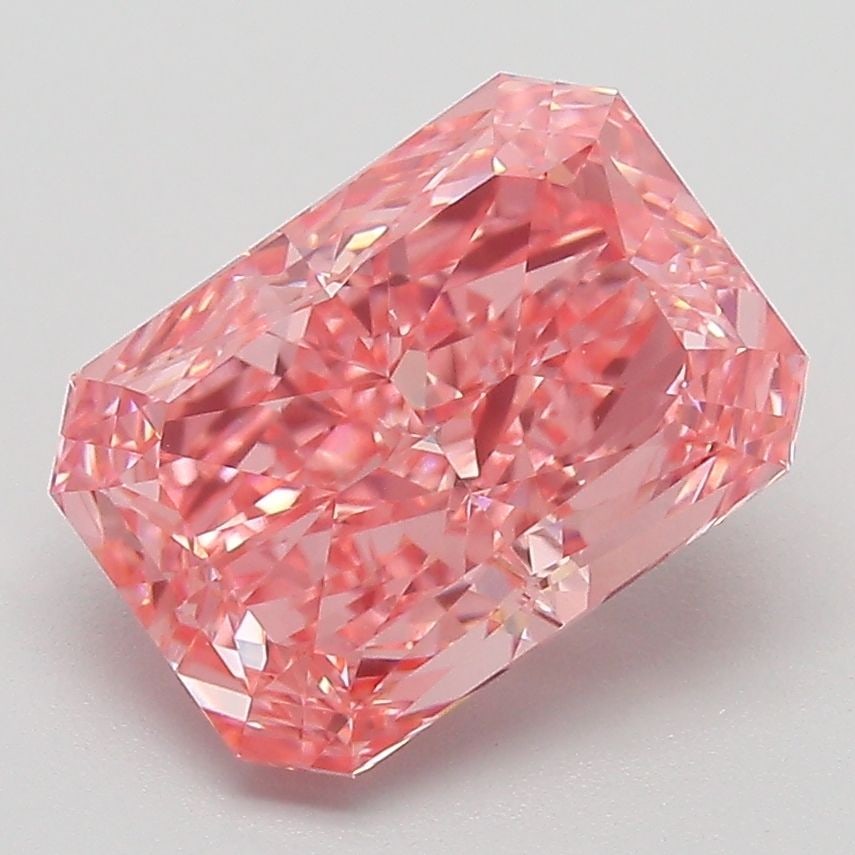 Loose Diamond - RADIANT 3.12ct Fancy Vivid Pink VS1: Loose Diamond - RADIANT 3.12ct Fancy Vivid Pink VS1 Source: This is a real non-mined Diamond that has been grown in a lab Shape: RADIANT Carats: 3.12 Color: Fancy Vivid Pink Certification: IGI PLEASE 