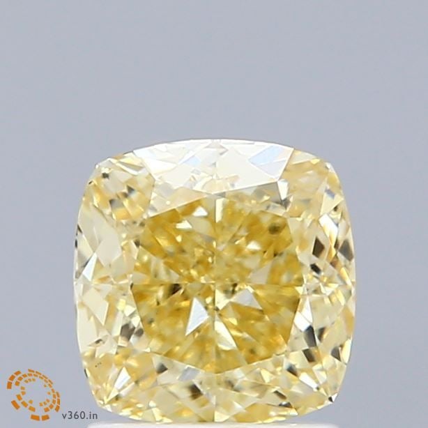 Loose Diamond - CUSHION MODIFIED 1.71ct Fancy Intense Yellow VS2: Loose Diamond - CUSHION MODIFIED 1.71ct Fancy Intense Yellow VS2 Source: This is a real non-mined Diamond that has been grown in a lab Shape: CUSHION MODIFIED Carats: 1.71 Color: Fancy Intense Yellow 