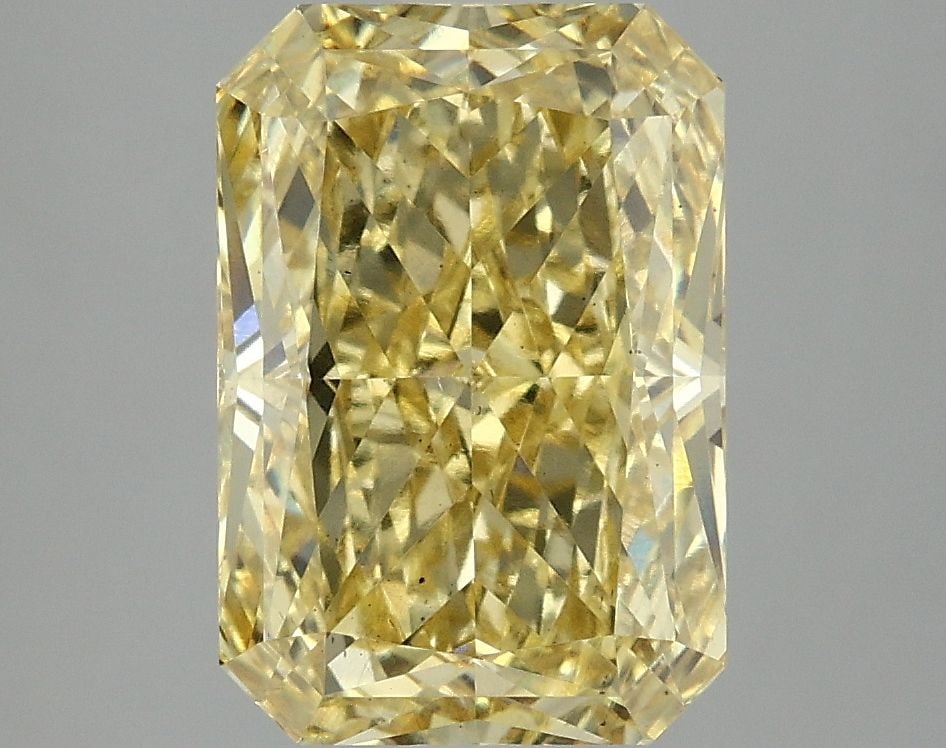 Loose Diamond - RADIANT 4.0ct Fancy Vivid Yellow VS2: Loose Diamond - RADIANT 4.0ct Fancy Vivid Yellow VS2 Source: This is a real non-mined Diamond that has been grown in a lab Shape: RADIANT Carats: 4.0 Color: Fancy Vivid Yellow Certification: IGI Video