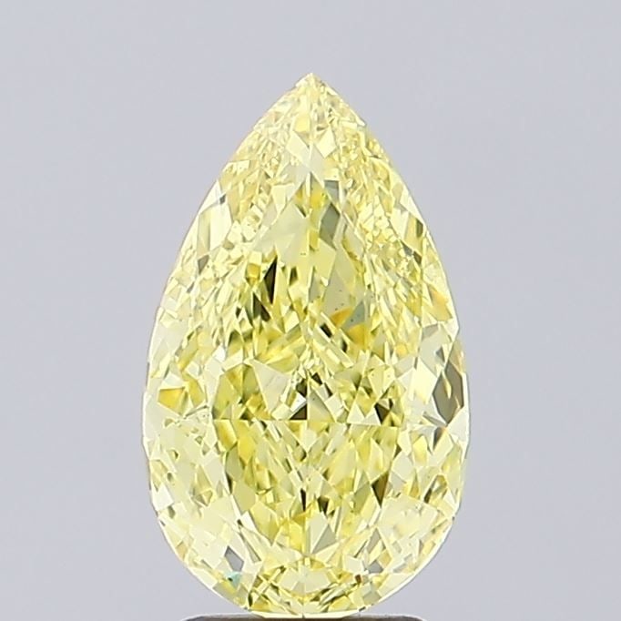 Loose Diamond - PEAR 2.04ct Fancy Intense Yellow VS1: Loose Diamond - PEAR 2.04ct Fancy Intense Yellow VS1 Source: This is a real non-mined Diamond that has been grown in a lab Shape: PEAR Carats: 2.04 Color: Fancy Intense Yellow Certification: IGI Video