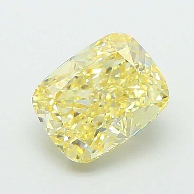 Loose Diamond - CUSHION MODIFIED 1.42ct Fancy Yellow VVS2: Loose Diamond - CUSHION MODIFIED 1.42ct Fancy Yellow VVS2 Source: This is a real non-mined Diamond that has been grown in a lab Shape: CUSHION MODIFIED Carats: 1.42 Color: Fancy Yellow Certification: 