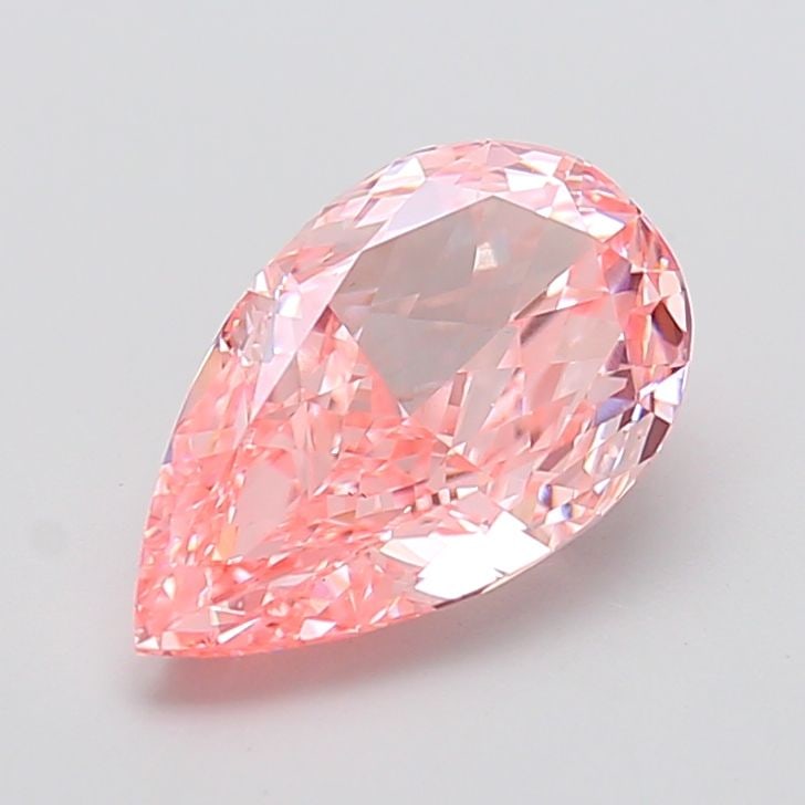 Loose Diamond - PEAR 3.51ct Fancy Vivid Pink VS1: Loose Diamond - PEAR 3.51ct Fancy Vivid Pink VS1 Source: This is a real non-mined Diamond that has been grown in a lab Shape: PEAR Carats: 3.51 Color: Fancy Vivid Pink Certification: IGI Video: