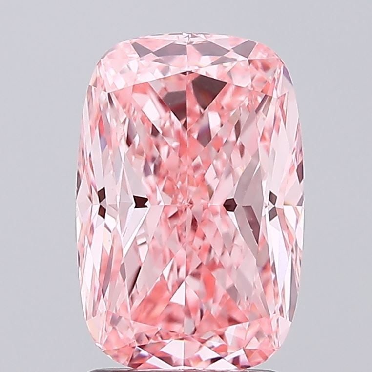 Loose Diamond - CUSHION MODIFIED 2.51ct Fancy Vivid Pink VS1: Loose Diamond - CUSHION MODIFIED 2.51ct Fancy Vivid Pink VS1 Source: This is a real non-mined Diamond that has been grown in a lab Shape: CUSHION MODIFIED Carats: 2.51 Color: Fancy Vivid Pink Certific