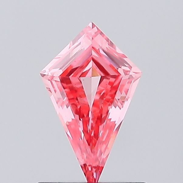 Loose Diamond - KITE 0.53ct Fancy Vivid Pink VS1: Loose Diamond - KITE 0.53ct Fancy Vivid Pink VS1 Source: This is a real non-mined Diamond that has been grown in a lab Shape: KITE Carats: 0.53 Color: Fancy Vivid Pink Certification: IGI Video: