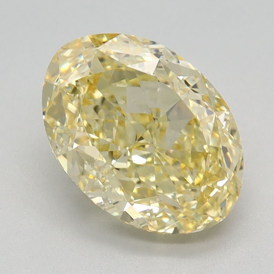 Loose Diamond - OVAL 2.14ct Fancy Intense Yellow VS1: Loose Diamond - OVAL 2.14ct Fancy Intense Yellow VS1 Source: This is a real non-mined Diamond that has been grown in a lab Shape: OVAL Carats: 2.14 Color: Fancy Intense Yellow Certification: IGI Video