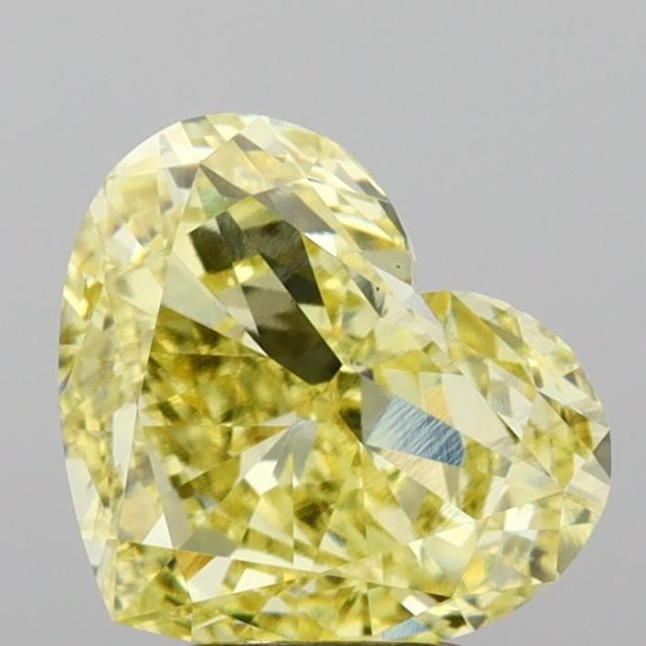 Loose Diamond - HEART 4.05ct Fancy Yellow VS2: Loose Diamond - HEART 4.05ct Fancy Yellow VS2 Source: This is a real non-mined Diamond that has been grown in a lab Shape: HEART Carats: 4.05 Color: Fancy Yellow Certification: IGI Video: