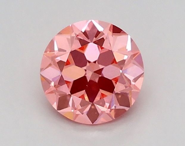 Loose Diamond - OLD EUROPEAN CUT 0.45ct Fancy Vivid Pink VVS2: Loose Diamond - OLD EUROPEAN CUT 0.45ct Fancy Vivid Pink VVS2 Source: This is a real non-mined Diamond that has been grown in a lab Shape: OLD EUROPEAN CUT Carats: 0.45 Color: Fancy Vivid Pink Certifi