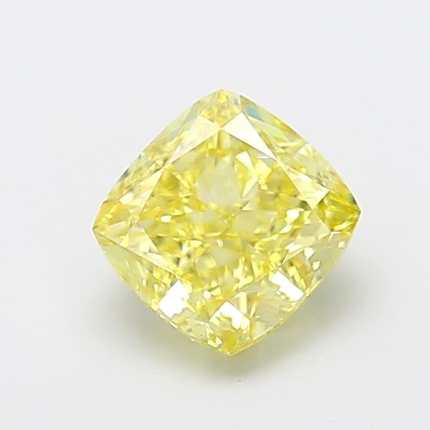 Loose Diamond - CUSHION MODIFIED 2.0ct Fancy Intense Yellow VS1: Loose Diamond - CUSHION MODIFIED 2.0ct Fancy Intense Yellow VS1 Source: This is a real non-mined Diamond that has been grown in a lab Shape: CUSHION MODIFIED Carats: 2.0 Color: Fancy Intense Yellow Ce