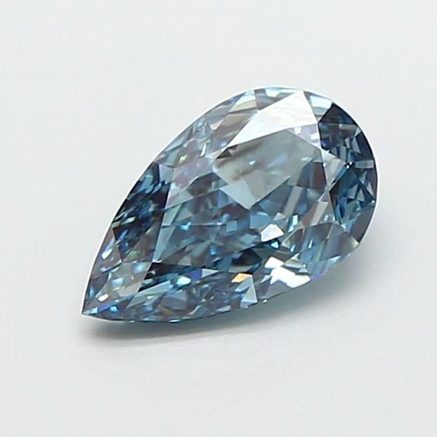 Loose Diamond - PEAR 0.84ct Fancy Intense Greenish Blue VVS2: Loose Diamond - PEAR 0.84ct Fancy Intense Greenish Blue VVS2 Source: This is a real non-mined Diamond that has been grown in a lab Shape: PEAR Carats: 0.84 Color: Fancy Intense Greenish Blue Certifica