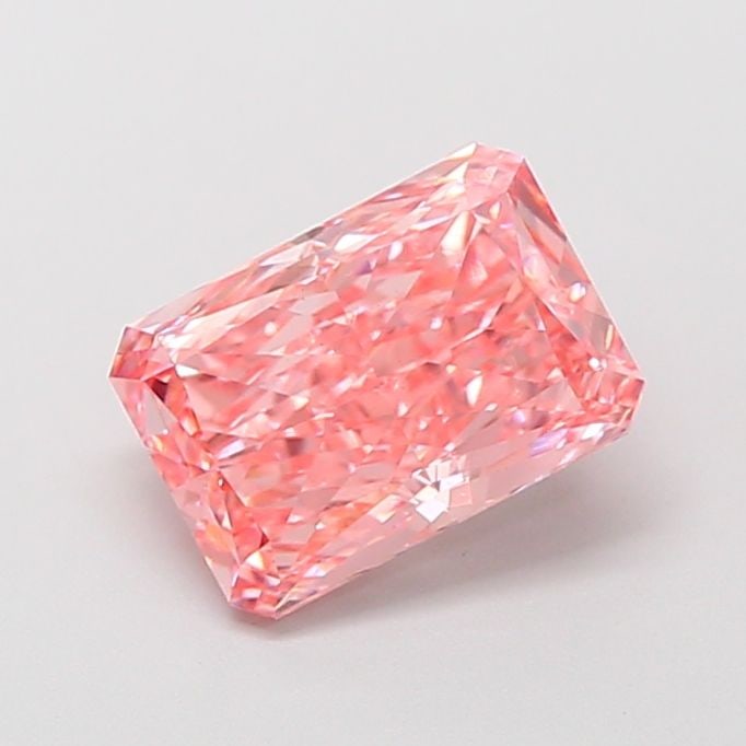 Loose Diamond - RADIANT 1.93ct Fancy Vivid Pink VS1: Loose Diamond - RADIANT 1.93ct Fancy Vivid Pink VS1 Source: This is a real non-mined Diamond that has been grown in a lab Shape: RADIANT Carats: 1.93 Color: Fancy Vivid Pink Certification: IGI Video:
