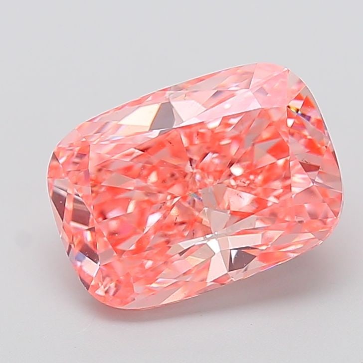 Loose Diamond - CUSHION BRILLIANT 5.01ct Fancy Vivid Pink VS2: Loose Diamond - CUSHION BRILLIANT 5.01ct Fancy Vivid Pink VS2 Source: This is a real non-mined Diamond that has been grown in a lab Shape: CUSHION BRILLIANT Carats: 5.01 Color: Fancy Vivid Pink