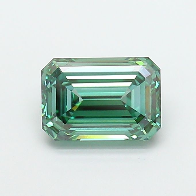 Loose Diamond - EMERALD 2.51ct Fancy Vivid Green VS1: Loose Diamond - EMERALD 2.51ct Fancy Vivid Green VS1 Source: This is a real non-mined Diamond that has been grown in a lab Shape: EMERALD Carats: 2.51 Color: Fancy Vivid Green Certification: IGI Video