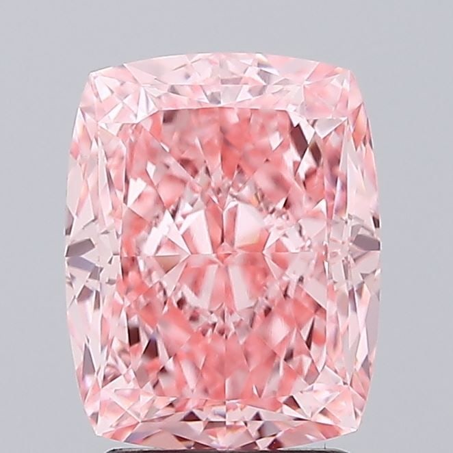 Loose Diamond - CUSHION MODIFIED 3.03ct Fancy Vivid Pink VVS2: Loose Diamond - CUSHION MODIFIED 3.03ct Fancy Vivid Pink VVS2 Source: This is a real non-mined Diamond that has been grown in a lab Shape: CUSHION MODIFIED Carats: 3.03 Color: Fancy Vivid Pink Certifi