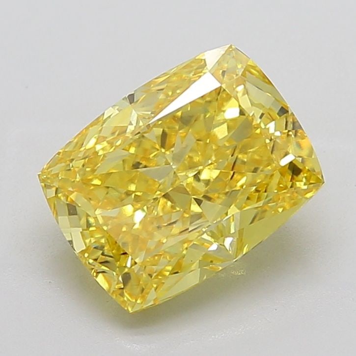 Loose Diamond - CUSHION MODIFIED 5.53ct Fancy Vivid Yellow VS2: Loose Diamond - CUSHION MODIFIED 5.53ct Fancy Vivid Yellow VS2 Source: This is a real non-mined Diamond that has been grown in a lab Shape: CUSHION MODIFIED Carats: 5.53 Color: Fancy Vivid Yellow Cert