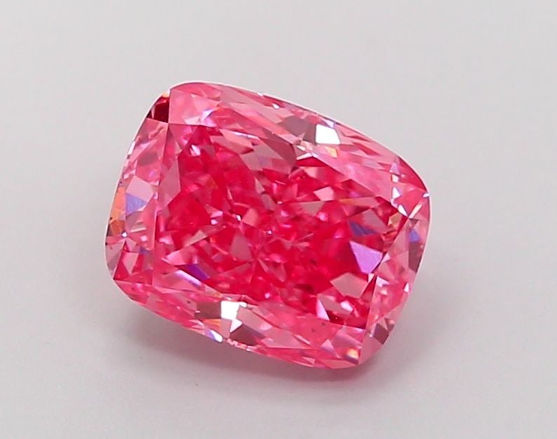 Loose Diamond - CUSHION MODIFIED 2.0ct Fancy Vivid Pink VS2: Loose Diamond - CUSHION MODIFIED 2.0ct Fancy Vivid Pink VS2 Source: This is a real non-mined Diamond that has been grown in a lab Shape: CUSHION MODIFIED Carats: 2.0 Color: Fancy Vivid Pink