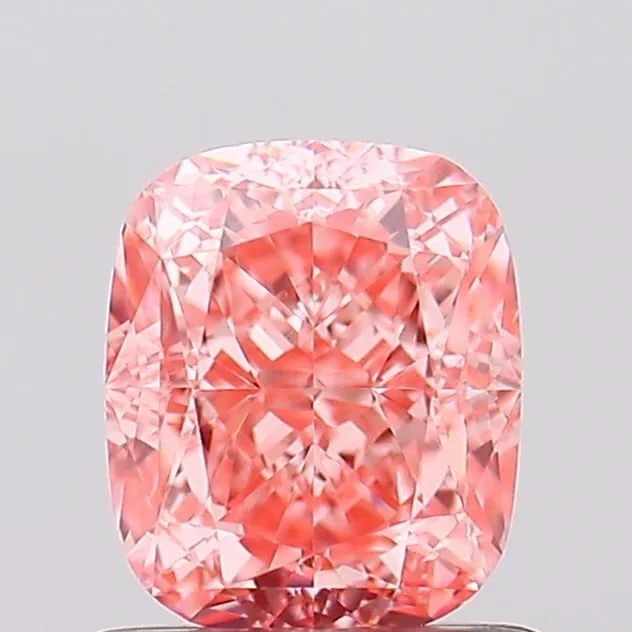 Loose Diamond - CUSHION MODIFIED 1.0ct Fancy Vivid Pink VVS2: Loose Diamond - CUSHION MODIFIED 1.0ct Fancy Vivid Pink VVS2 Source: This is a real non-mined Diamond that has been grown in a lab Shape: CUSHION MODIFIED Carats: 1.0 Color: Fancy Vivid Pink Certifica