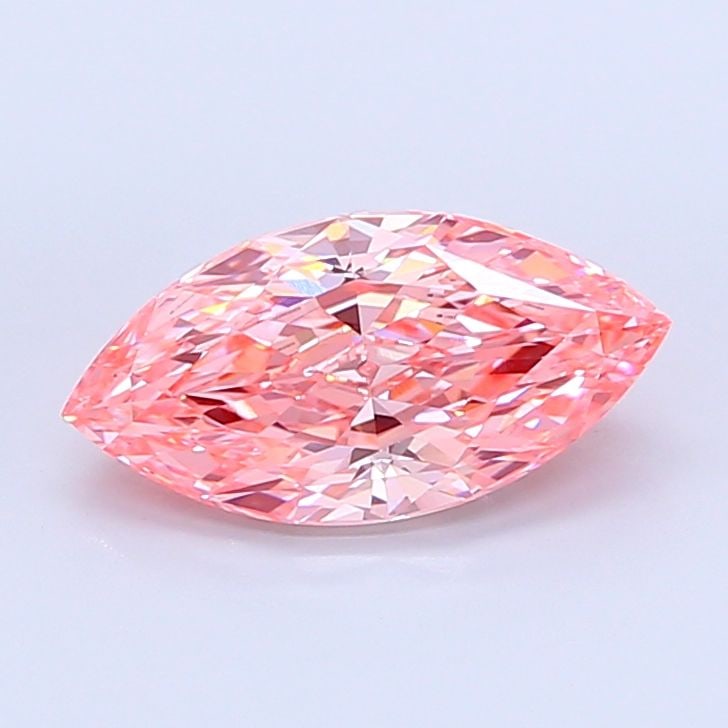 Loose Diamond - MARQUISE 5.79ct Fancy Vivid Pink VVS1: Loose Diamond - MARQUISE 5.79ct Fancy Vivid Pink VVS1 Source: This is a real non-mined Diamond that has been grown in a lab Shape: MARQUISE Carats: 5.79 Color: Fancy Vivid Pink Certification: IGI