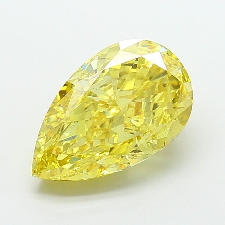 Loose Diamond - PEAR 7.14ct Fancy Vivid Yellow VS2: Loose Diamond - PEAR 7.14ct Fancy Vivid Yellow VS2 Source: This is a real non-mined Diamond that has been grown in a lab Shape: PEAR Carats: 7.14 Color: Fancy Vivid Yellow Certification: IGI Video: