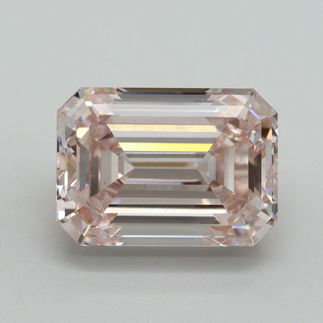 Loose Diamond - EMERALD 8.41ct Fancy Light Pink VS1: Loose Diamond - EMERALD 8.41ct Fancy Light Pink VS1 Source: This is a real non-mined Diamond that has been grown in a lab Shape: EMERALD Carats: 8.41 Color: Fancy Light Pink Certification: IGI Video: